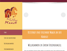 Tablet Screenshot of ferienhof-maack.de